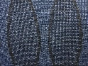 アンティーク　立涌模様織り出し　本場村山泥大島紬着物